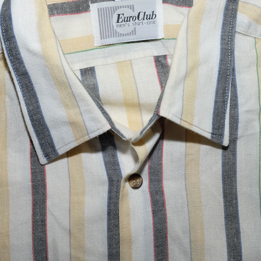 Vintage Vertical Striped Shirt XLarge - Double Double Vintage