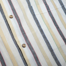 Vintage Vertical Striped Shirt XLarge - Double Double Vintage