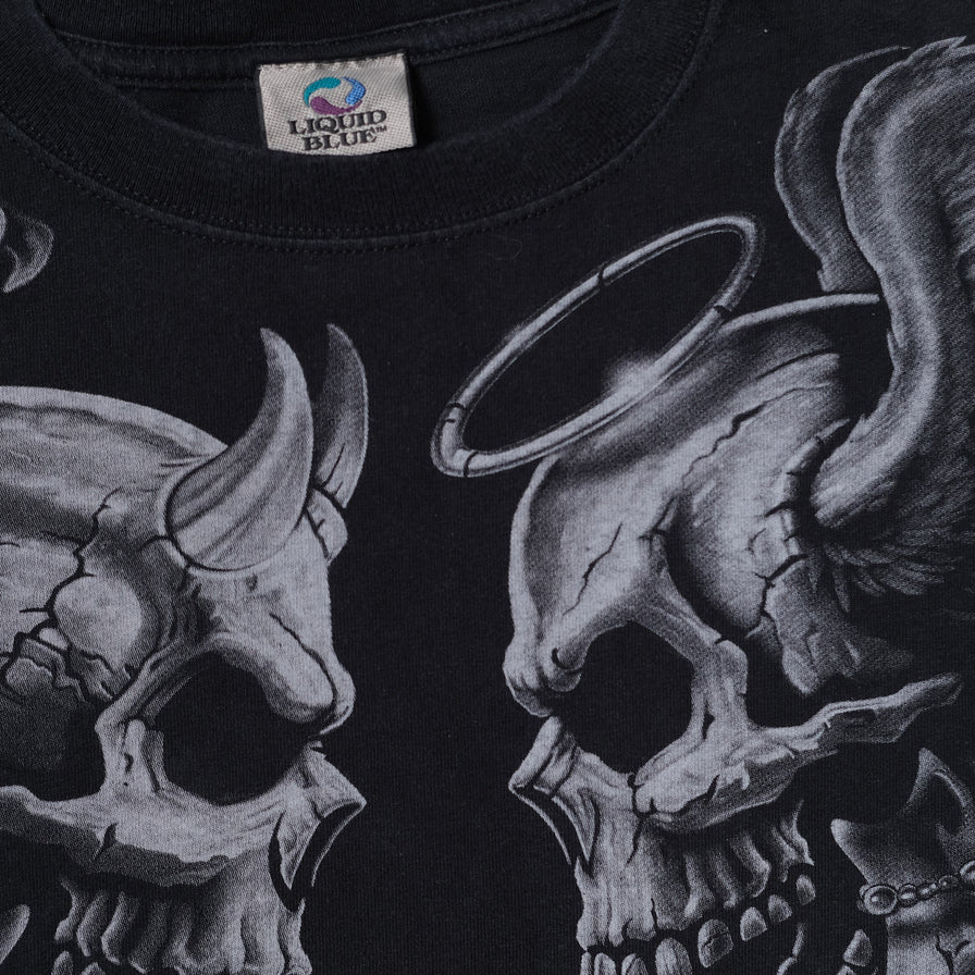 Vintage Liquid Blue Heaven or Hell T-Shirt Large