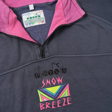 Vintage Diadora Q-Zip Sweater XLarge