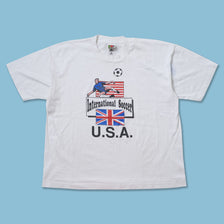Vintage International Soccer USA T-Shirt Large