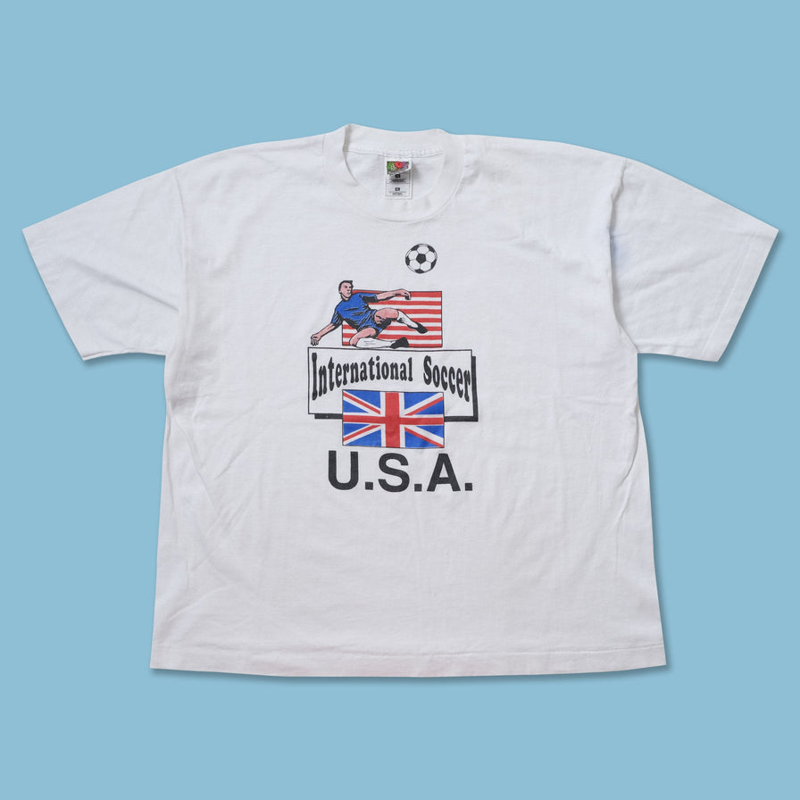 Vintage International Soccer USA T-Shirt Large