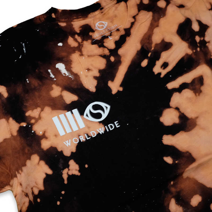 Soulection Worldwide T-Shirt Bleach Large - Double Double Vintage