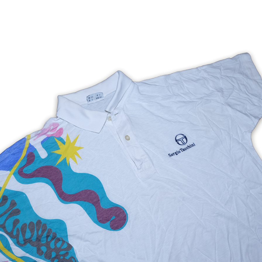 Vintage Sergio Tacchini Polo Medium / Large - Double Double Vintage