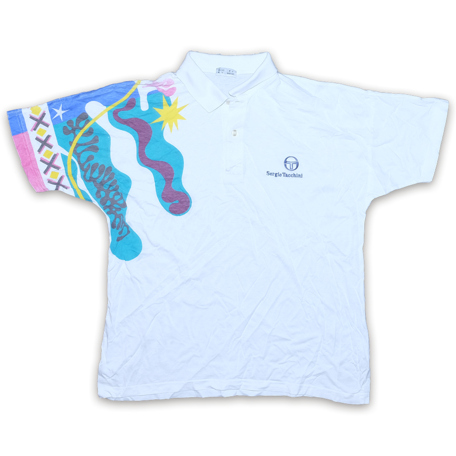 Vintage Sergio Tacchini Polo Medium / Large - Double Double Vintage