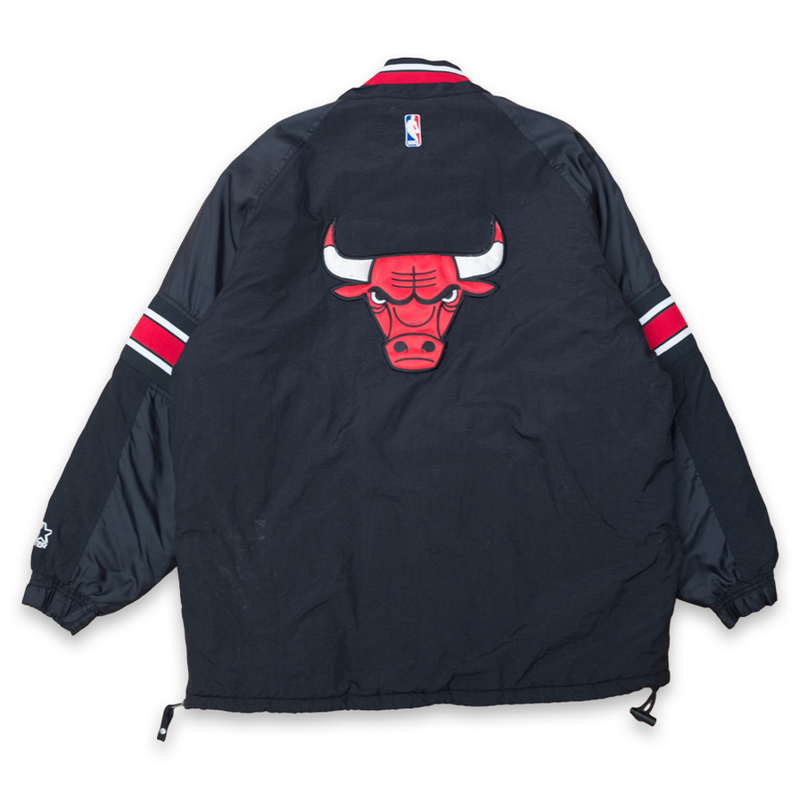 Starter Chicago Bulls Half Zip Anorak Large - Double Double Vintage