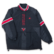 Starter Chicago Bulls Half Zip Anorak Large - Double Double Vintage
