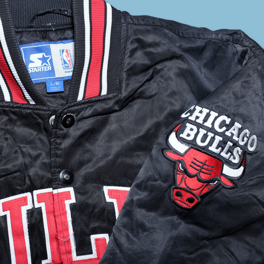 Vintage Chicago Bulls Satin Bomber Jacket Large - Double Double Vintage