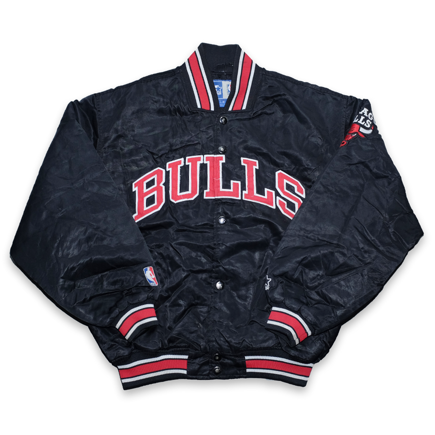 Vintage Chicago Bulls Satin Bomber Jacket Large - Double Double Vintage