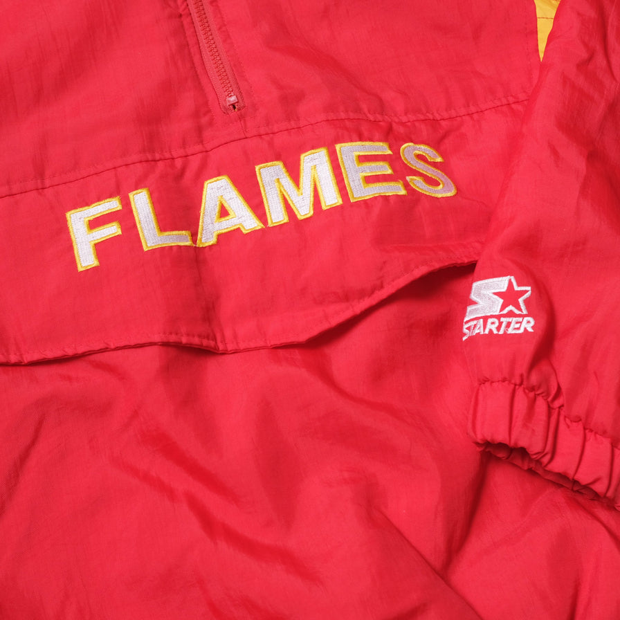 Vintage Starter Calgary Flames Anorak Large