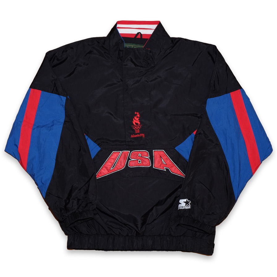 Vintage Starter Olympic Games 96 USA Windbreaker XLarge - Double Double Vintage