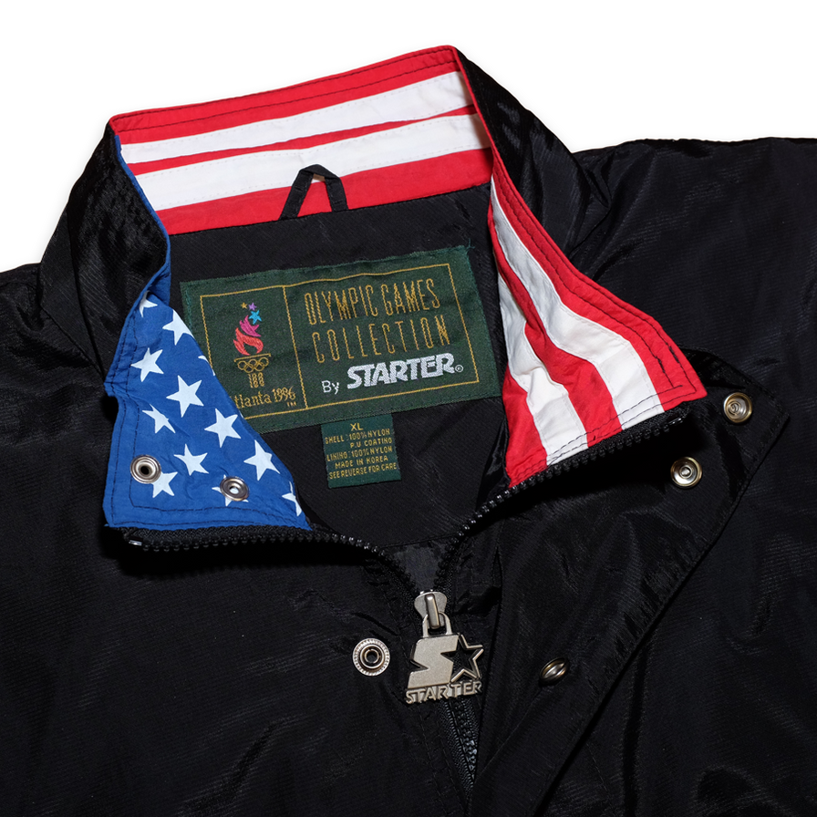 Vintage Starter Olympic Games 96 USA Windbreaker XLarge - Double Double Vintage