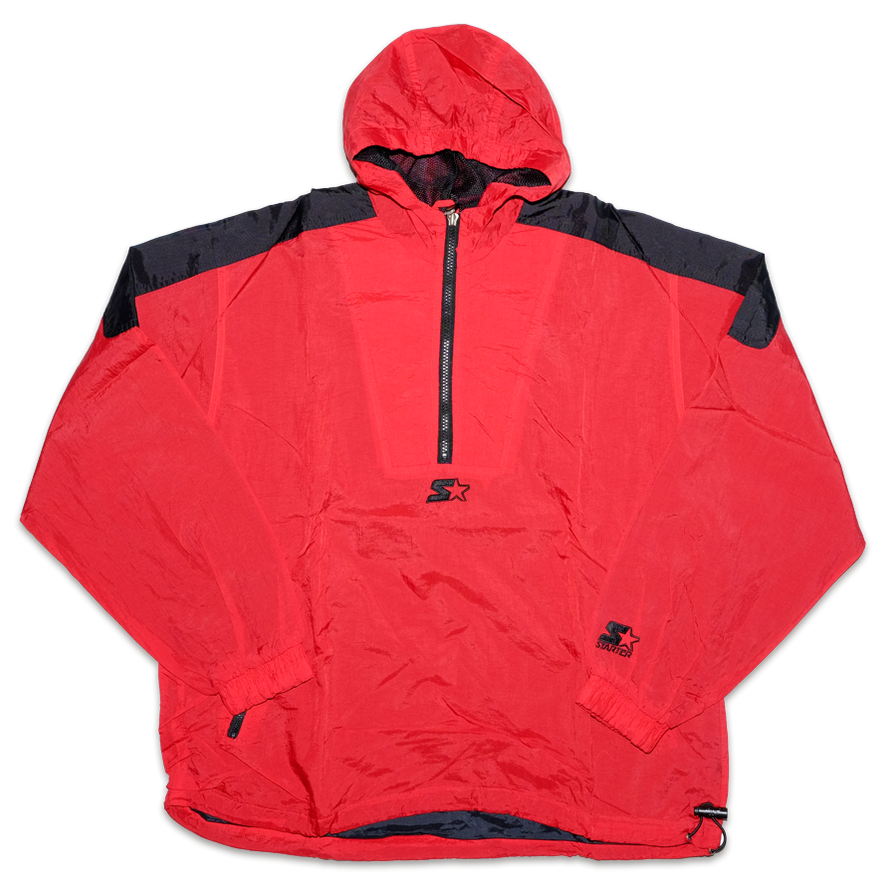 Vintage Starter Half Zip Windbreaker Large - Double Double Vintage