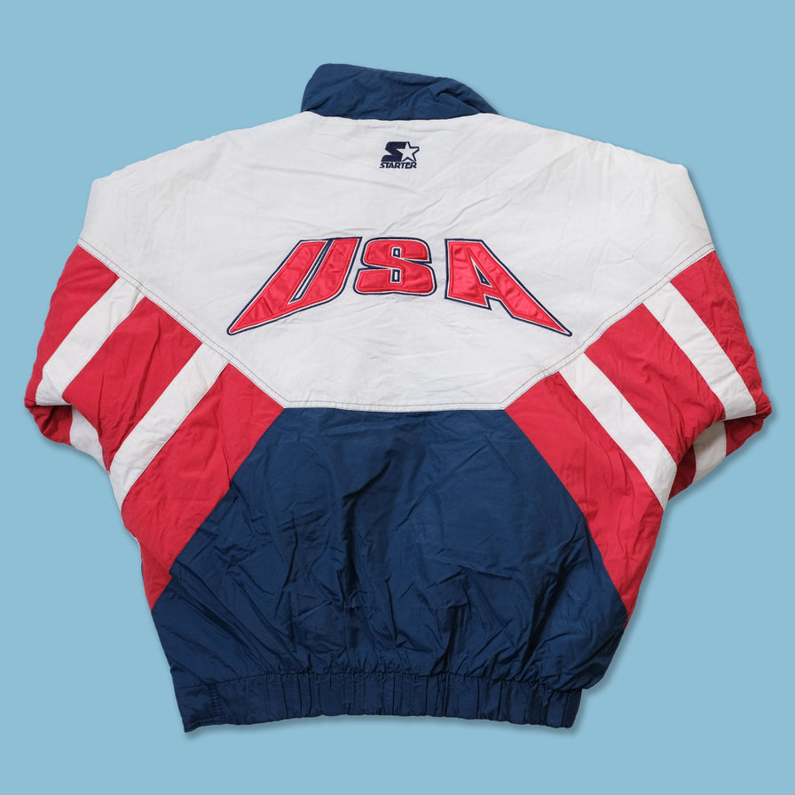 Vintage Starter Atlanta 1996 Olympics USA Anorak Large