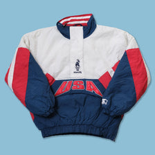 Vintage Starter Atlanta 1996 Olympics USA Anorak Large