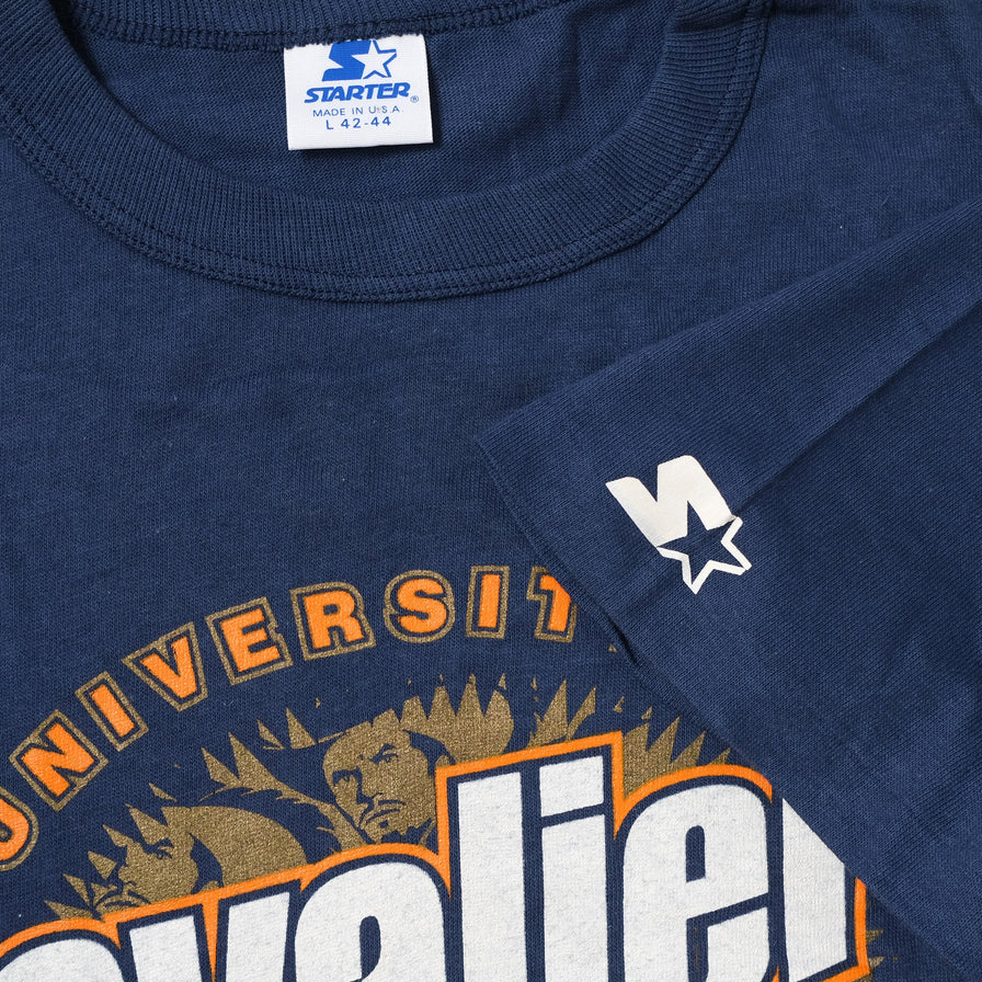 Vintage Deadstock 1991 Starter University of Virginia T-Shirt Large