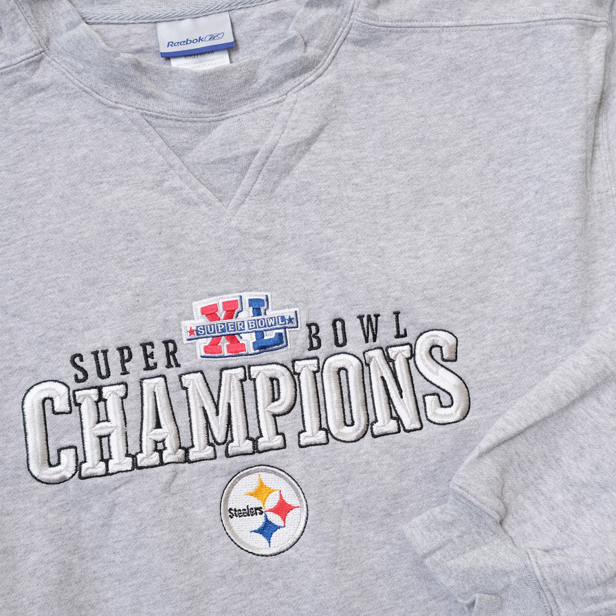 Vintage Reebok Pittsburgh Steelers Super Bowl Sweater Medium