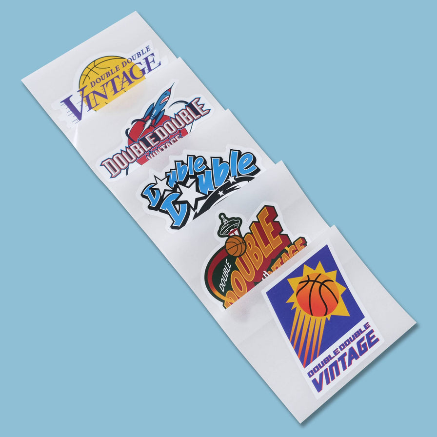 Double Double NBA Sticker Pack 5 pcs