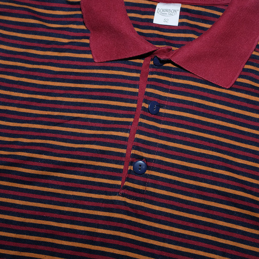 Vintage Stripe Polo XLarge - Double Double Vintage