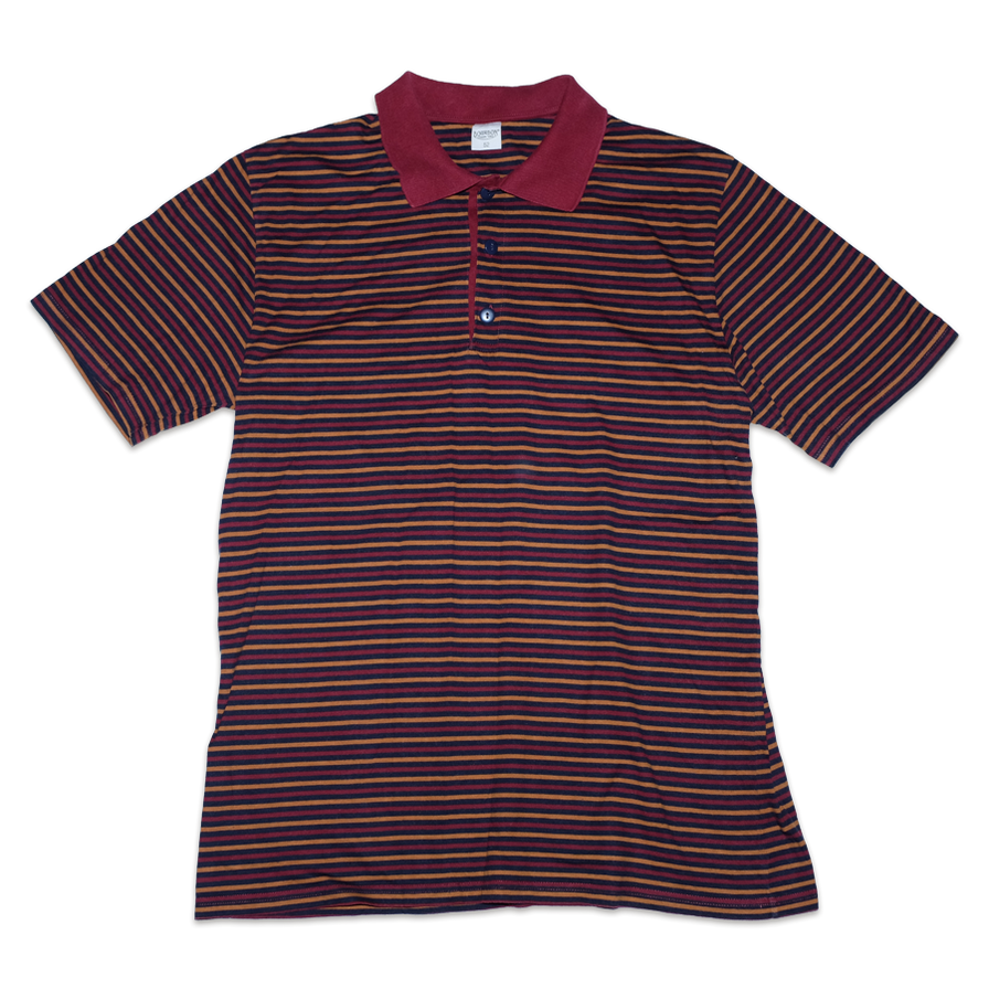 Vintage Stripe Polo XLarge - Double Double Vintage