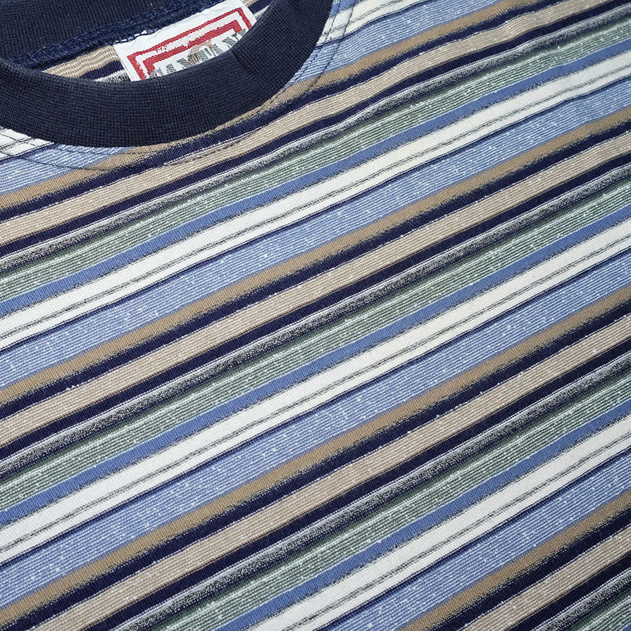 Vintage Striped T-Shirt XLarge - Double Double Vintage