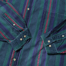 Vintage Vertical Striped Shirt XLarge