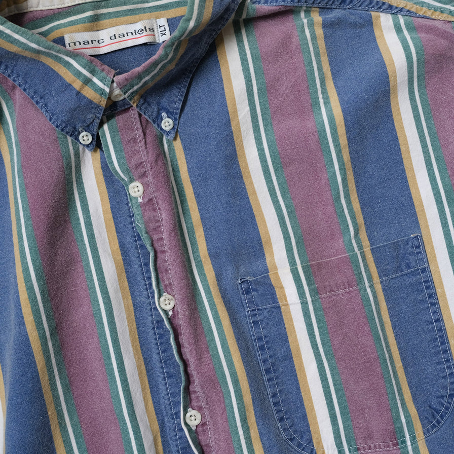 Vintage Vertical Striped Shirt XLarge