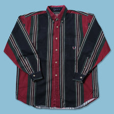 Vintage Vertical Striped Shirt Large
