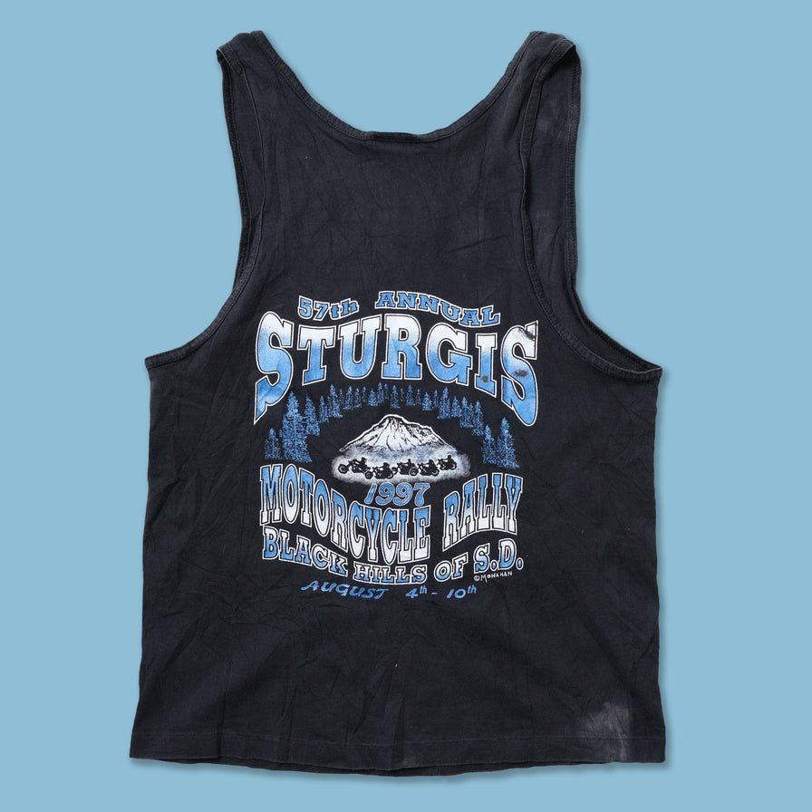 Vintage 1997 Black Hills Motor Cycle Tank Top Small