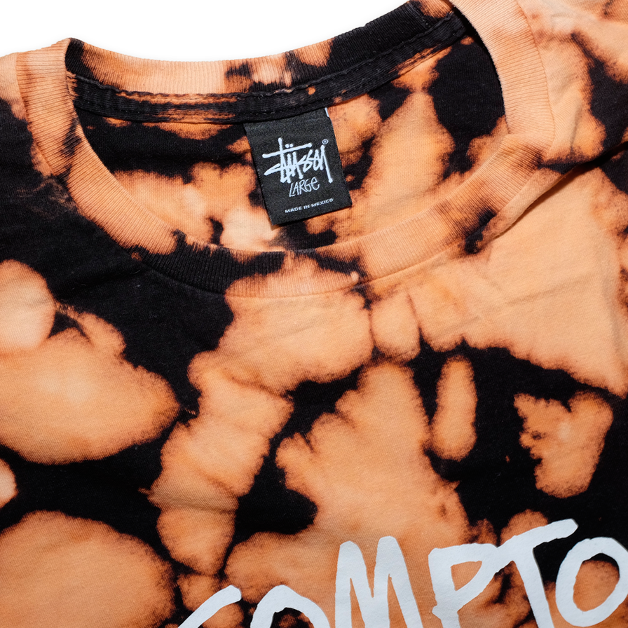 Stussy Compton T-Shirt Bleach XLarge - Double Double Vintage