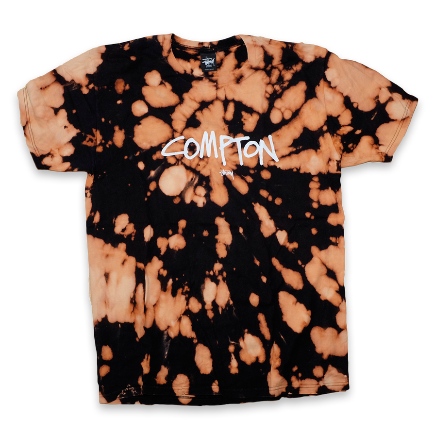 Stussy Compton T-Shirt Bleach XLarge - Double Double Vintage