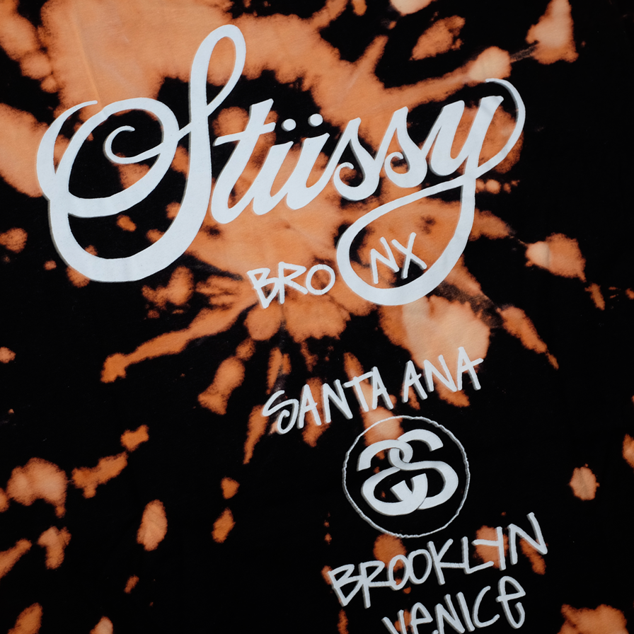 Stussy Compton T-Shirt Bleach XLarge - Double Double Vintage