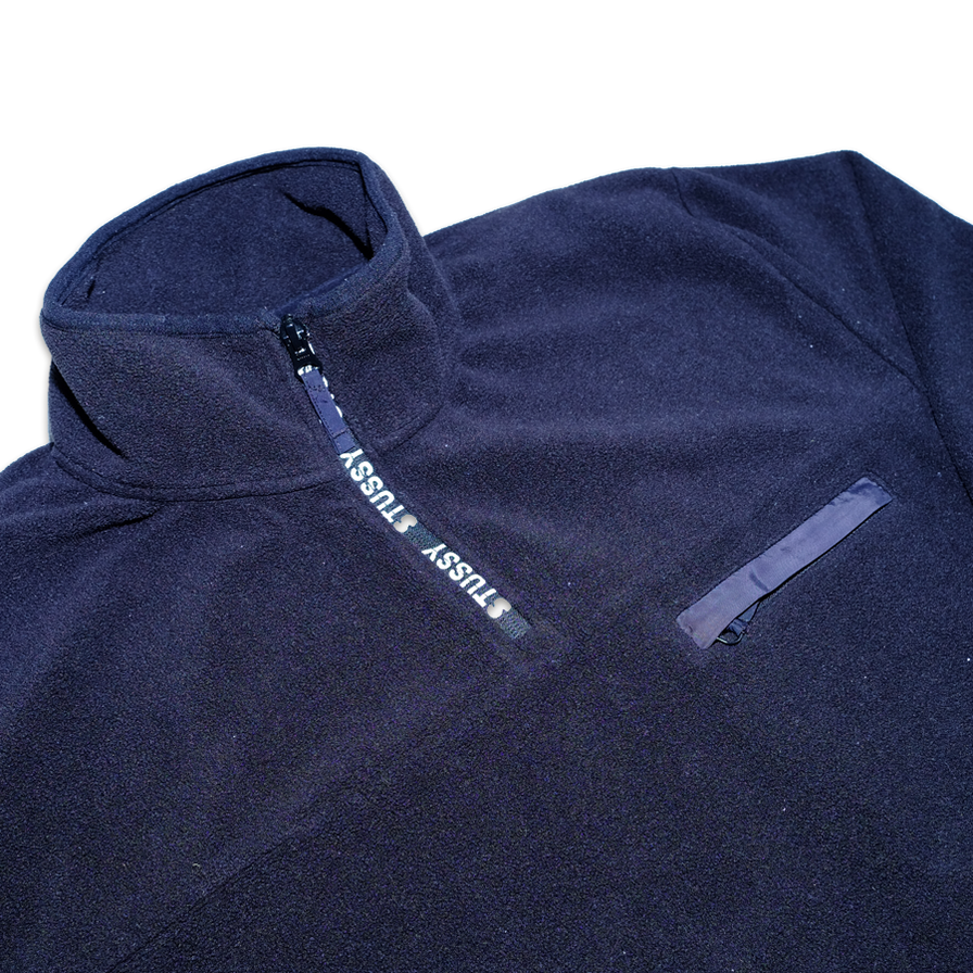 Stussy Q-Zip Fleece Large - Double Double Vintage