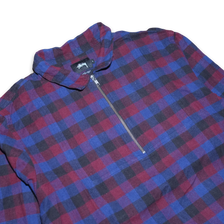 Stussy Half Zip Polo Large - Double Double Vintage