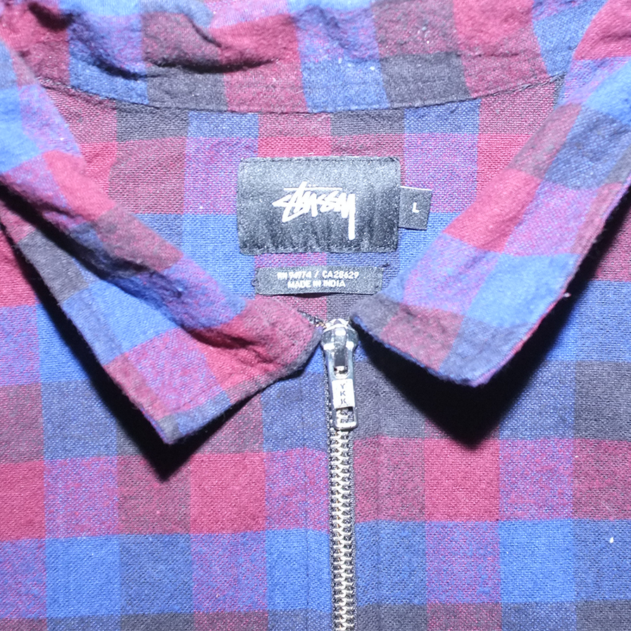 Stussy Half Zip Polo Large - Double Double Vintage