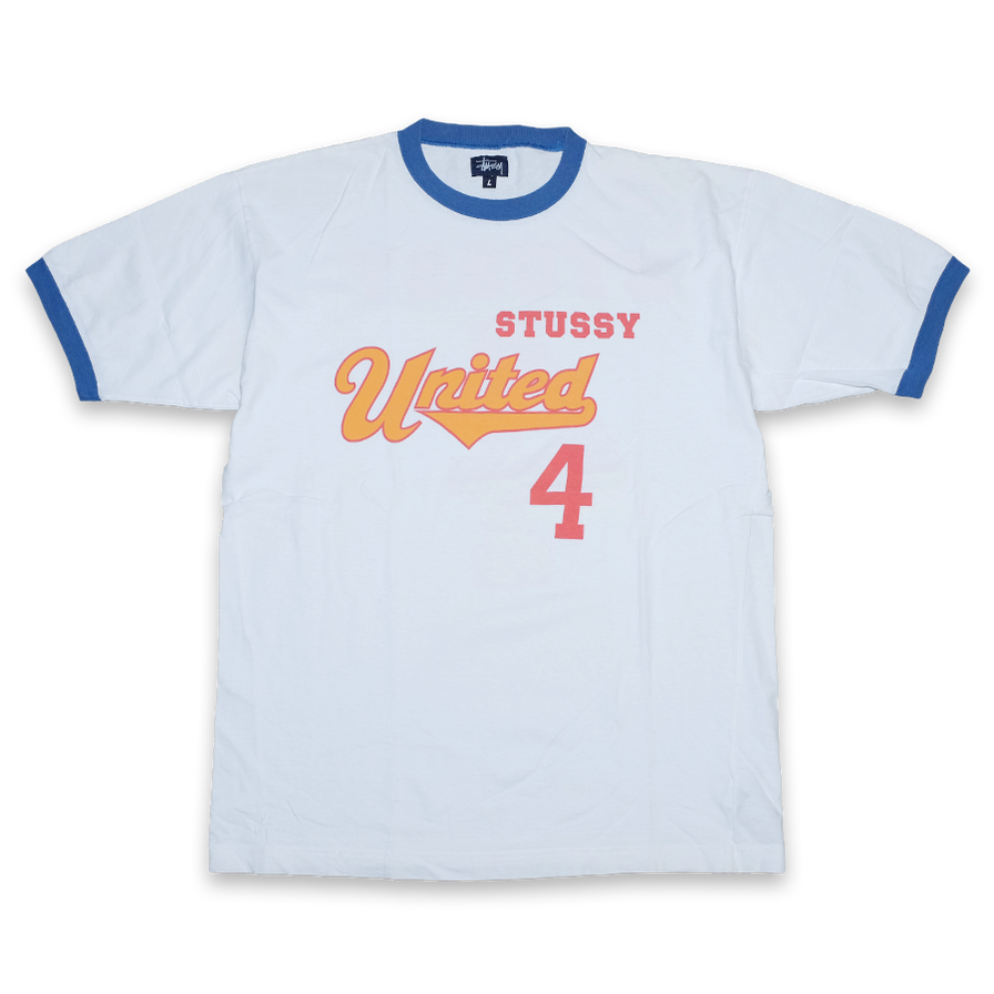 Vintage Stussy Ringer T-Shirt XLarge - Double Double Vintage