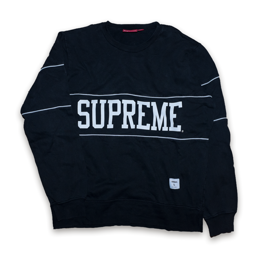 Supreme College Crewneck Large - Double Double Vintage
