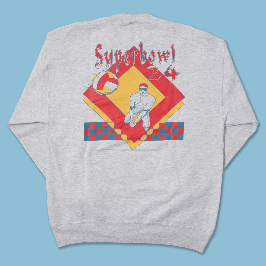 Vintage Volleyball Super Bowl Sweater Large