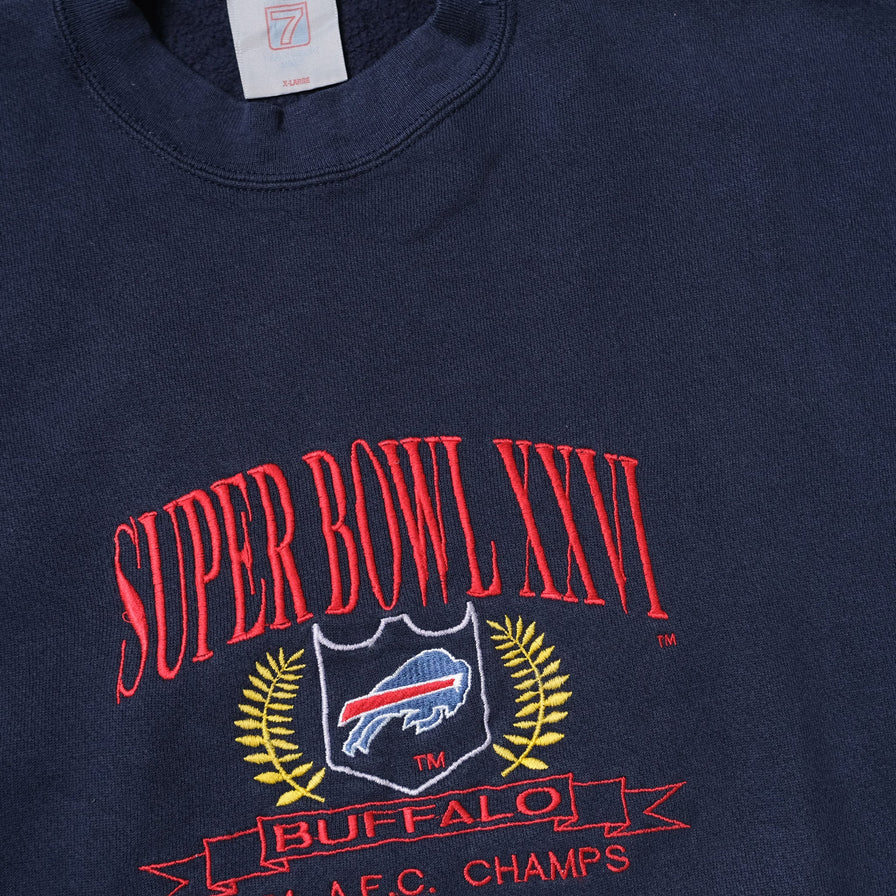Vintage 1991 Buffalo Bills Super Bowl Sweater XLarge