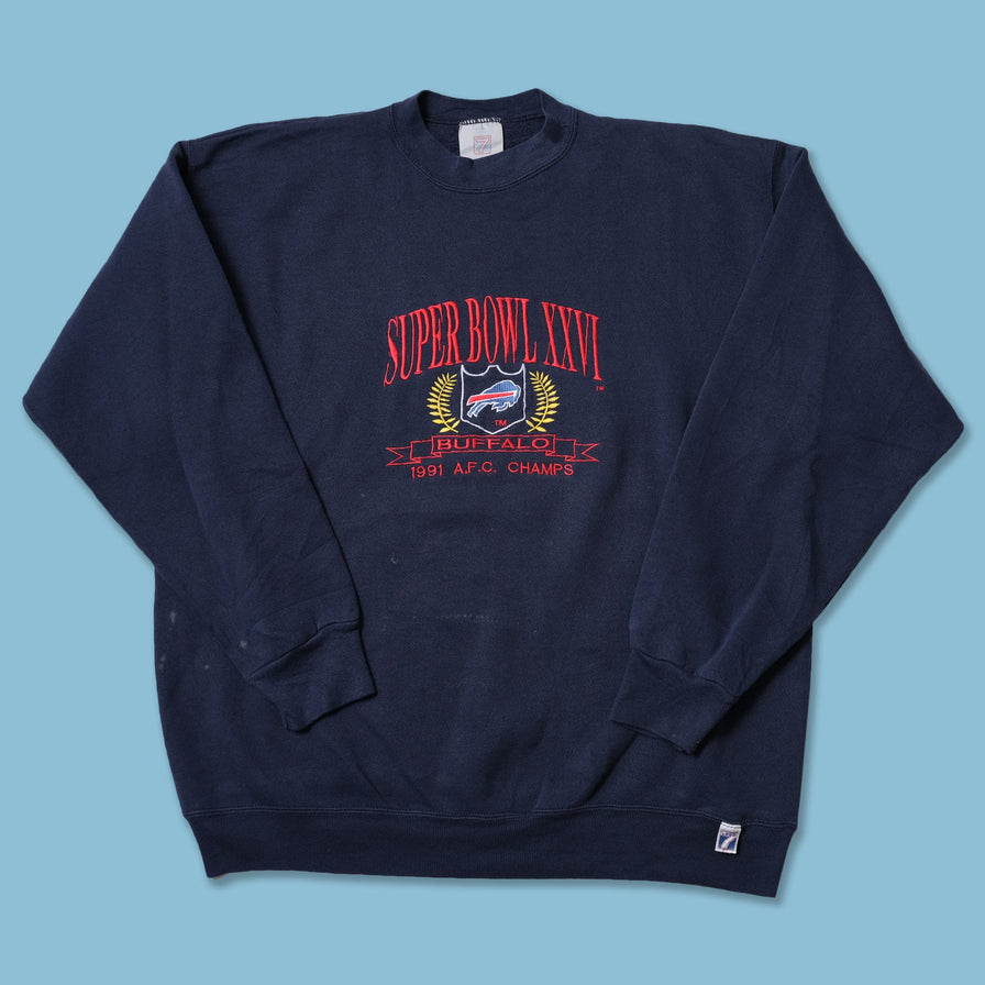 Vintage 1991 Buffalo Bills Super Bowl Sweater XLarge