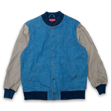 Supreme Denim Twill Varsity Jacket Large - Double Double Vintage