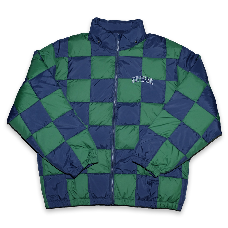 Supreme Checkerboard Puffy Jacket Large