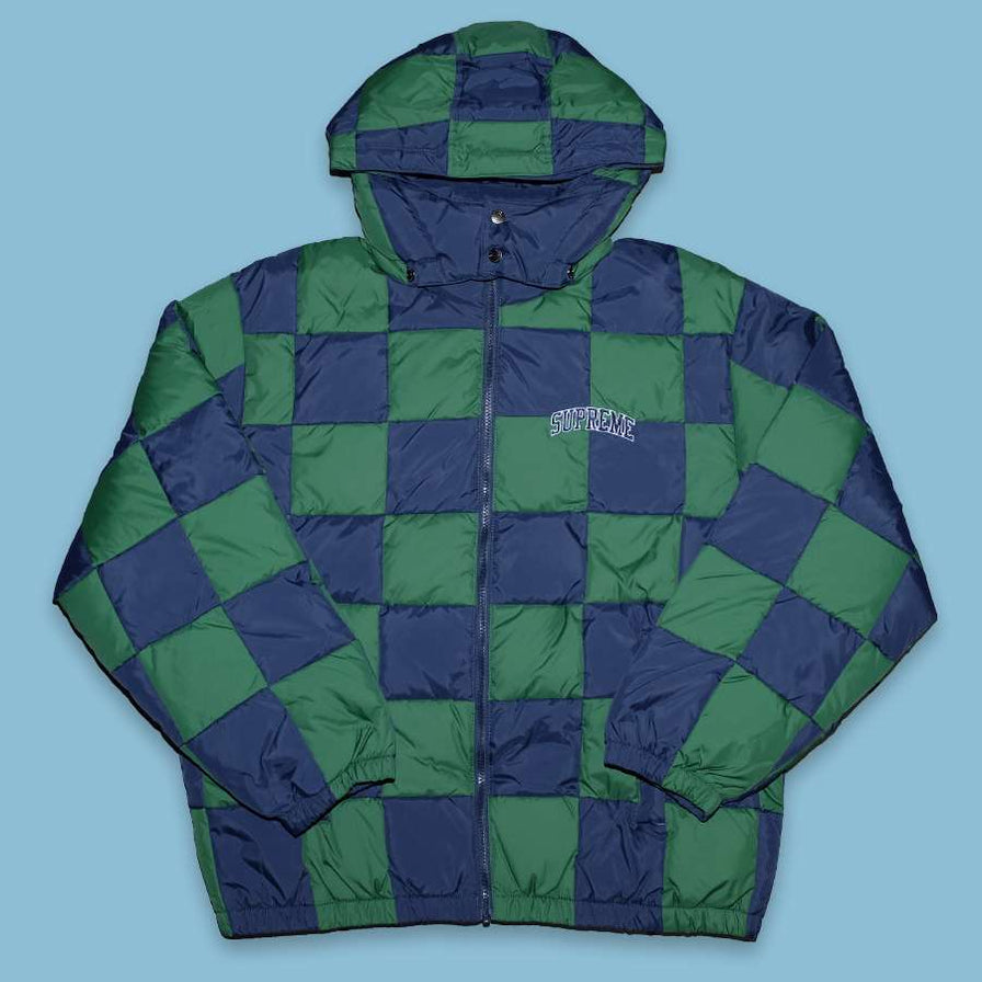 Supreme Checkerboard Puffy Jacket Large
