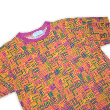 Vintage Surf Pattern T-Shirt Large - Double Double Vintage
