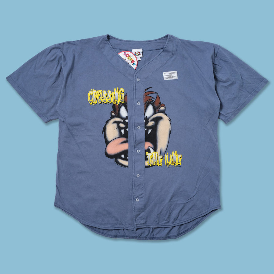 Vintage Deadstock Taz Looney Tunes Baseball Jersey XLarge