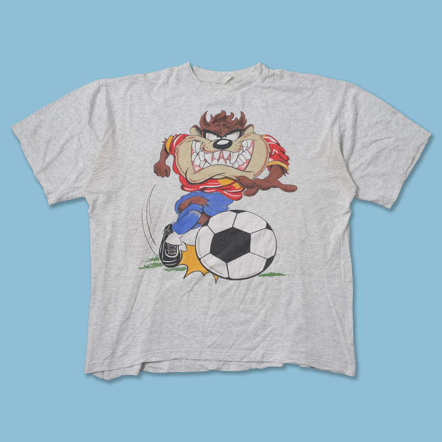 Vintage 1995 Taz Soccer T-Shirt Large / XLarge