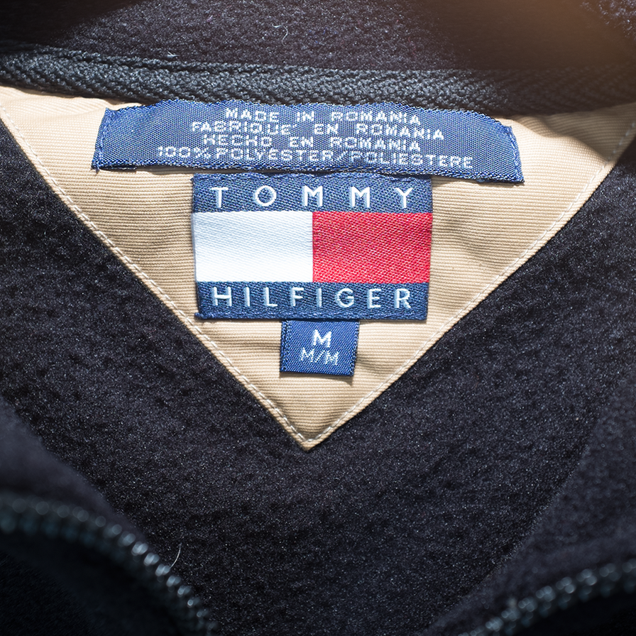Tommy Hilfiger Half Zip Fleece Large - Double Double Vintage