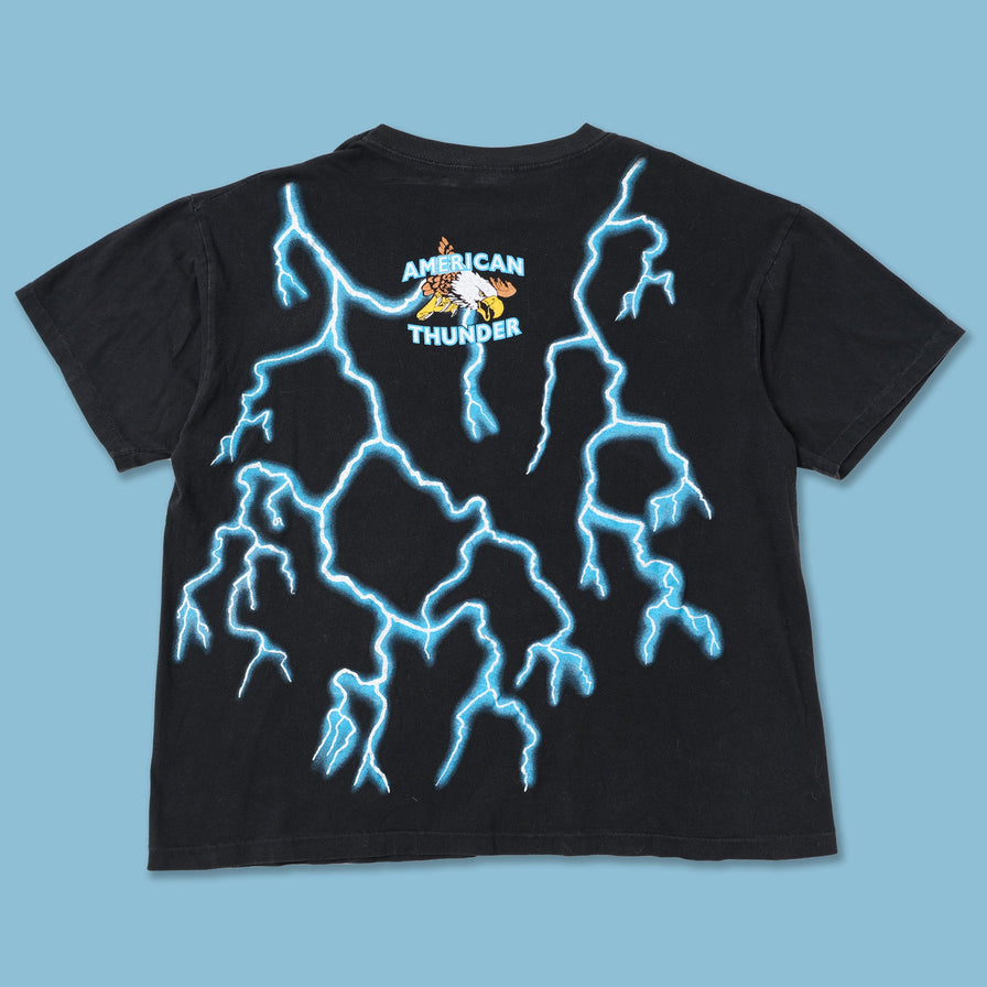 Vintage American Thunder Born Country T-Shirt Large / XLarge