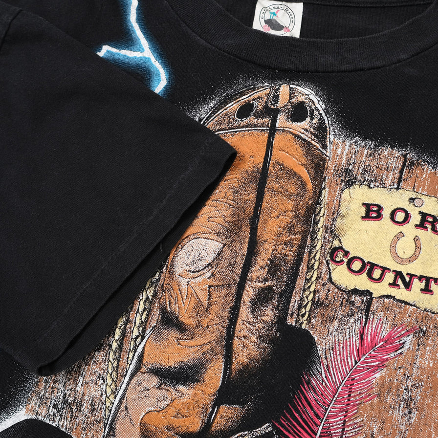 Vintage American Thunder Born Country T-Shirt Large / XLarge