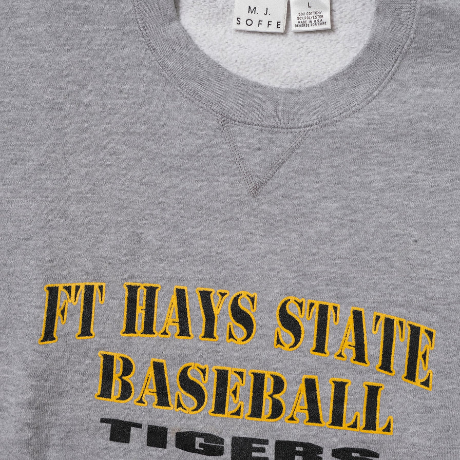 Vintage FT Hays State Baseball Tigers Sweater Large
